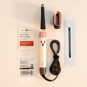 EuroWrap rental kit: 220–240V Dyson Airwrap with the Conical Barrel attachment