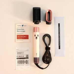 EuroWrap rental kit: 220–240V Dyson Airwrap with the Soft Smoothing Brush attachment